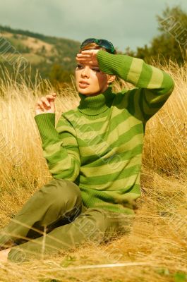 Woman Mountains Outdoors Woman Mountains Outdoors