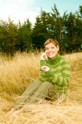 Woman Mountains Outdoors