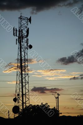 Communications Tower and Power Lines