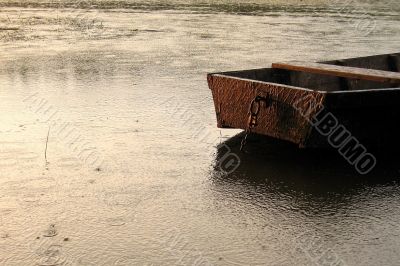 Boat and rain