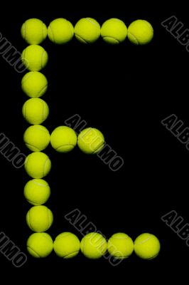 Tennis Ball Letter
