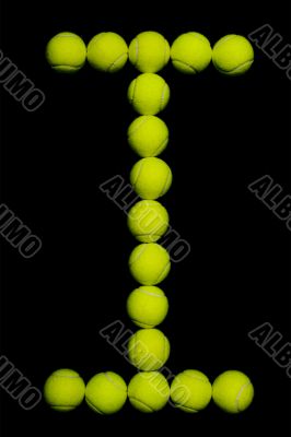 Tennis Ball Letter