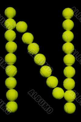 Tennis Ball Letter