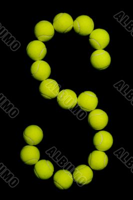 Tennis Ball Letter