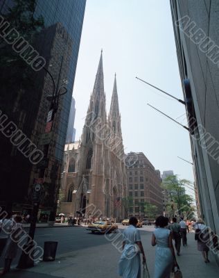 Road with European Building