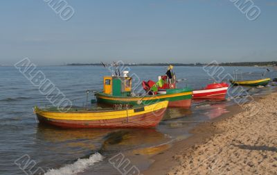 old fishing boats