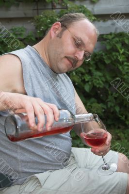 Pouring a drink