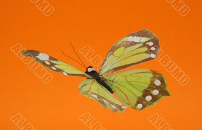 artificial butterfly in flight