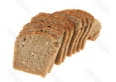 delicious sliced dark bread