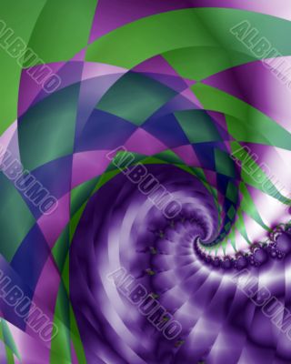 Harlquin and braid swirl