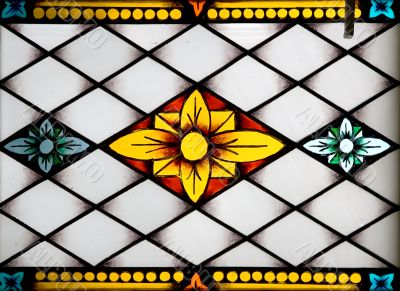 Stained-glass panel in the museum 6