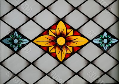 Stained-glass panel in the museum 8