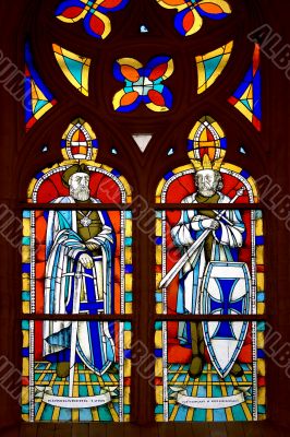 Stained-glass panel in the museum 15