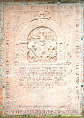 Plate with the inscription