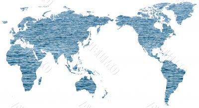 Water world map