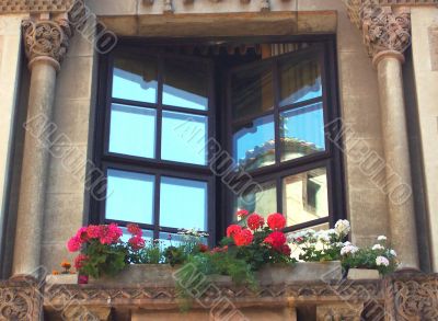 Ancient window in Barcelona