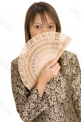 Girl and Fan 1