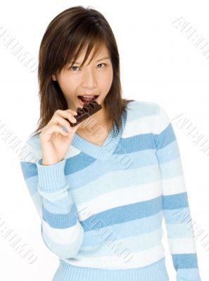 Biting Chocolate