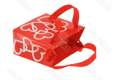 love gift bag on white
