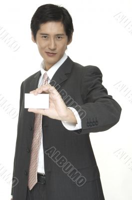 Showing Business Card