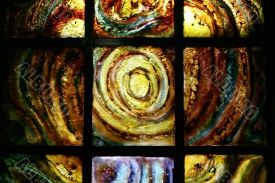 Stained-glass panel in the museum  1