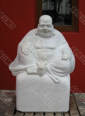 Statue of old chinese man