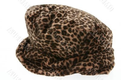 panther pattern  hat on white
