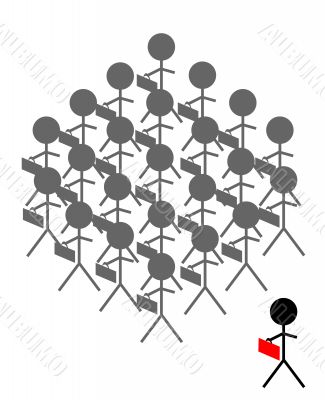 Stand Out From the Crowd Illustration