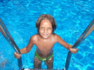 the girl leaving pool
