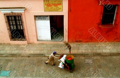 Street Sweeper, Oaxaca, Mexico