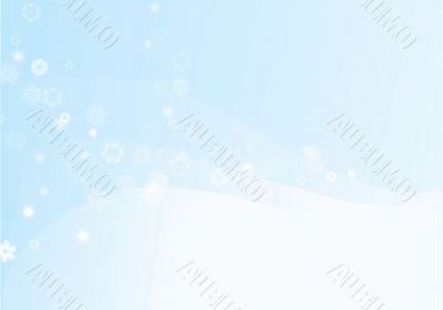 Winter  snowflake background