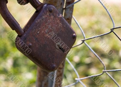 Rusted lock