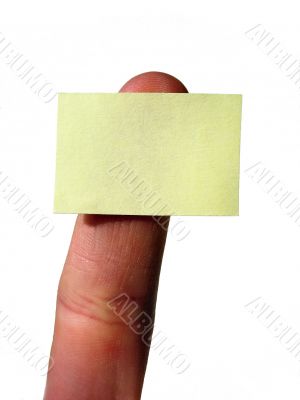 FINGER NOTECARD