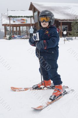 The beginning sportsman-mountain skier