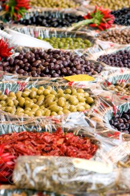 Open Market Olive Display