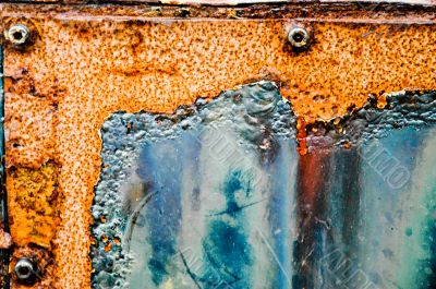 Grungy Rusting Metal Container