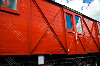 Red Railway Carriage