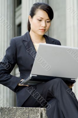 Businesswoman Outside