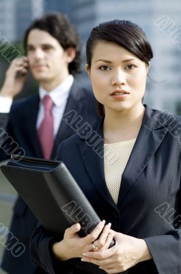 Business People Outside