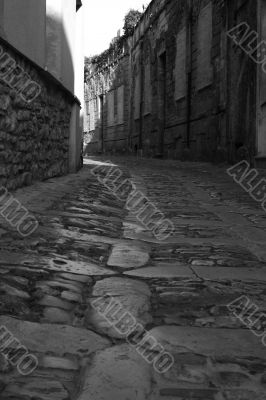 Old town Eriche in Sicily at summer