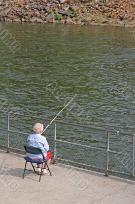 Woman Fishing