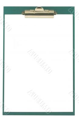 clipboard on white