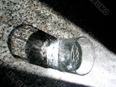 A glass of water