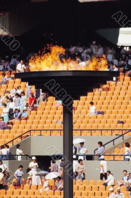 Stadium Fire with Chairs