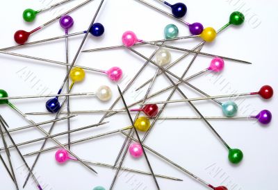 Pins for the tailor with motley heads Pins for the tailor with motley heads