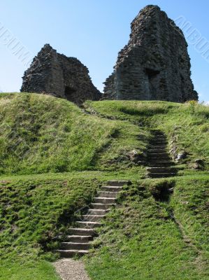 ancient ruin on top of hill