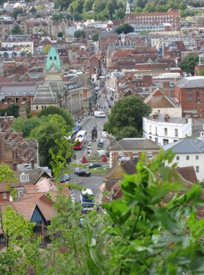 view of winchester from above