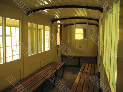 old railway carriage