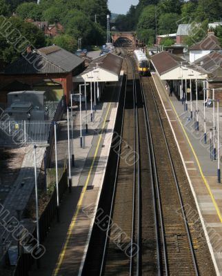 train approaching station