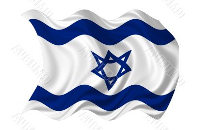 Waving Flag of Israel